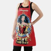 WW84 救|日疑問に思女レトロ漫画アート エプロン (インサイチュ)