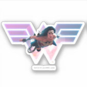 WW84 | 疑問に思女人Lo Fi飛んでいる Pastelグラフィック シール (正面)