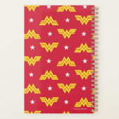 WW84 |赤い疑問に思女性のロゴと星模様 プランナー手帳 (裏面)
