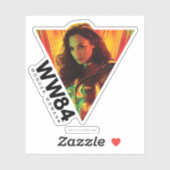 WW84 |赤オレンジ色疑問に思女万華鏡のように千変万化するパターン シール (シート)