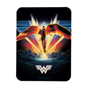 WW84  80年代レトロウェーブ女疑問に思性図 マグネット