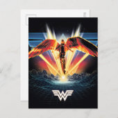 WW84 | 80's Retrowave 疑問に思 Woman  Graphic インビテーションポストカード (正面/裏面)