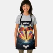 WW84 | 80's Retrowave 疑問に思 Woman  Graphic エプロン (インサイチュ)