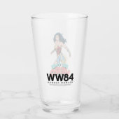 WW84 Be The Hero Woman 疑問に思レトロ漫画アート タンブラーグラス (裏面)