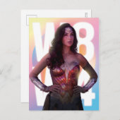 WW84 | Lo Fi Pastel Rainbow女疑問に思の写真 インビテーションポストカード (正面/裏面)