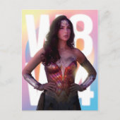 WW84 | Lo Fi Pastel Rainbow女疑問に思の写真 インビテーションポストカード (正面)