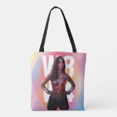 WW84 | Lo Fi Pastel Rainbow女疑問に思の写真 トートバッグ (裏面)