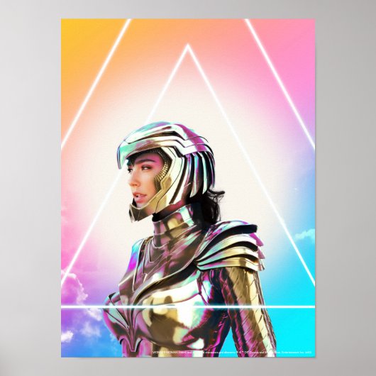WW84 | Lo Fi Wonder Woman Golden Armor Portrait ポスター (正面)