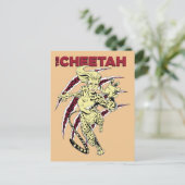 WW84 | The Cheetahレトロ漫画アート インビテーションポストカード (スタンド正面)