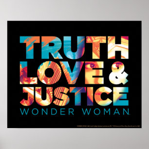 WW84   Truth Love & Justice 疑問に思 Woman切り出し ポスター