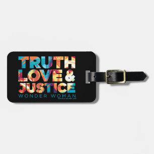 WW84   Truth Love & Justice 疑問に思 Woman切り出し ラゲッジタグ