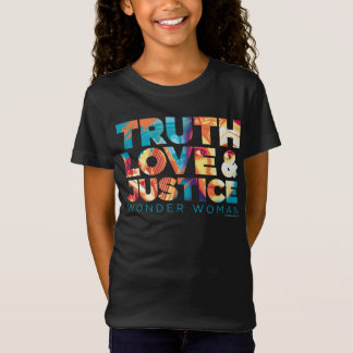 WW84 | Truth Love & Justice 疑問に思 Woman切り出し Tシャツ