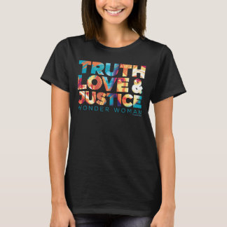 WW84 | Truth Love & Justice 疑問に思 Woman切り出し Tシャツ