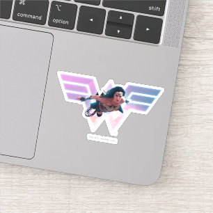 WW84 Woman 疑問に思 Lo Fi Pastel Graphic シール