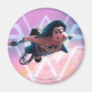 WW84  Woman 疑問に思 Lo  Fi Pastel Graphic マグネット