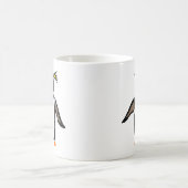 WW-おもしろいなRockhopperのペンギンの原住民の芸術 コーヒーマグカップ (中央)