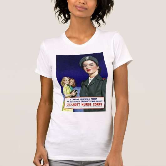WW II U.S. Nurse Corp Tシャツ (正面)