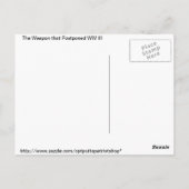 WW IIIを延期した武器 ポストカード (裏面)
