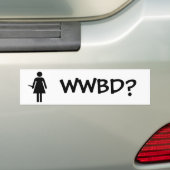 WWBDか。 バンパーステッカー (車上)