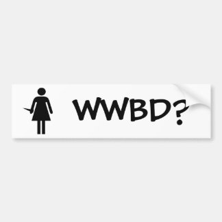 WWBDか。 バンパーステッカー