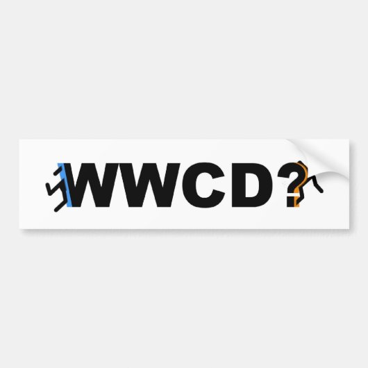 WWCDか。 バンパーステッカー (正面)