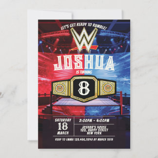 WWEレスリングの誕生日招待状 招待状