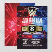 WWEレスリングの誕生日招待状 招待状 (正面/裏面)