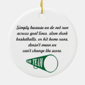 WWHSのスズメバチのチアリーティングの変更スコアのオーナメント セラミックオーナメント (裏面)