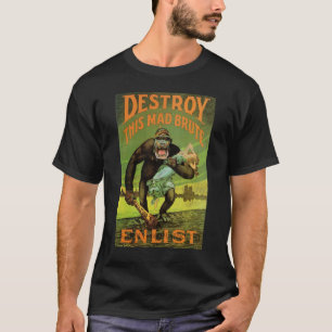 WWIの入隊の広告のTシャツ Tシャツ