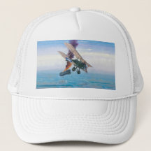 WWIの複葉機の軍の航空帽子