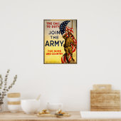 WWIアメリカ人採用ポスター ポスター (キッチン)