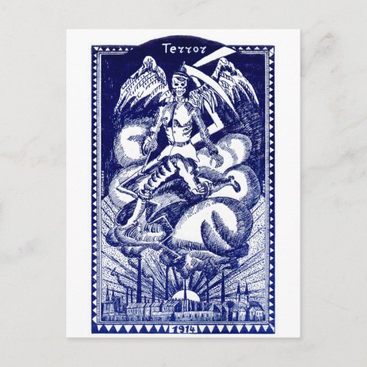 WWIオランダアンチ戦争ポスター ポストカード (正面)