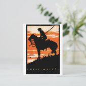 WWIドイツ騎兵 ポストカード (スタンド正面)