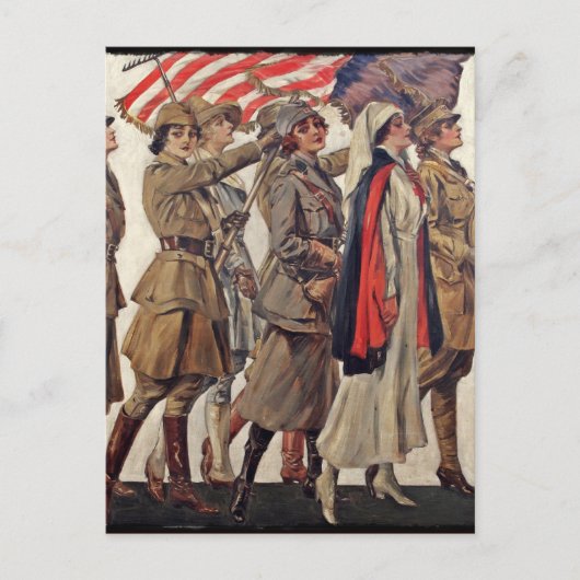 WWI女性看護採用担当者 ポストカード (正面)