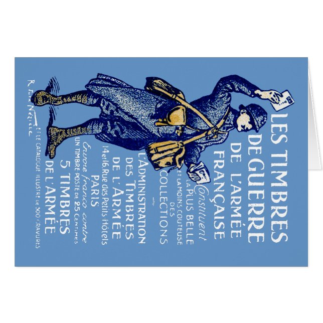 WWI戦争フランスの切手 (正面横)