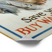 WWI戦争買貯蓄切手 ポスター (角)