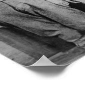 WWI時代のガスマスク， 1917.ヴィンテージ写真 ポスター (角)