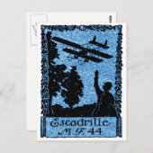 WWI航空フランスのポスター ポストカード (正面/裏面)