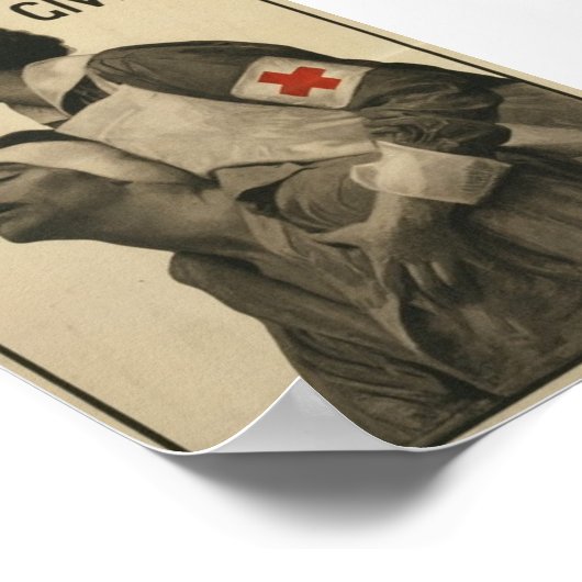 WWI赤十字 ポスター (角)