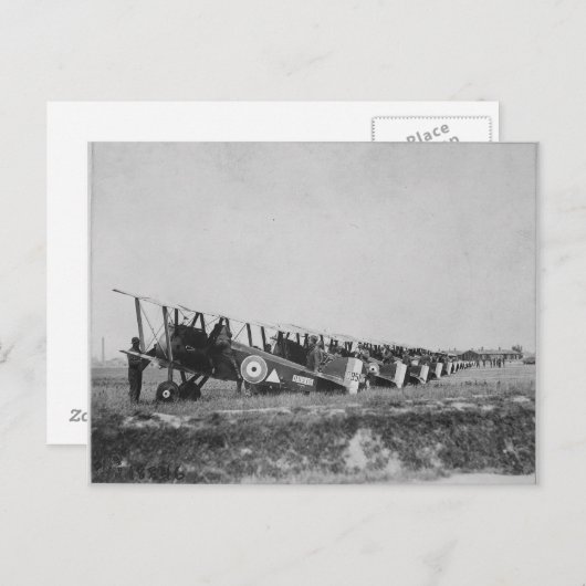 WWI飛行機 ポストカード (正面/裏面)