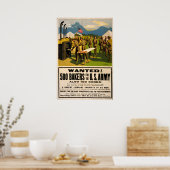 WWI American recruiting poster ポスター (キッチン)