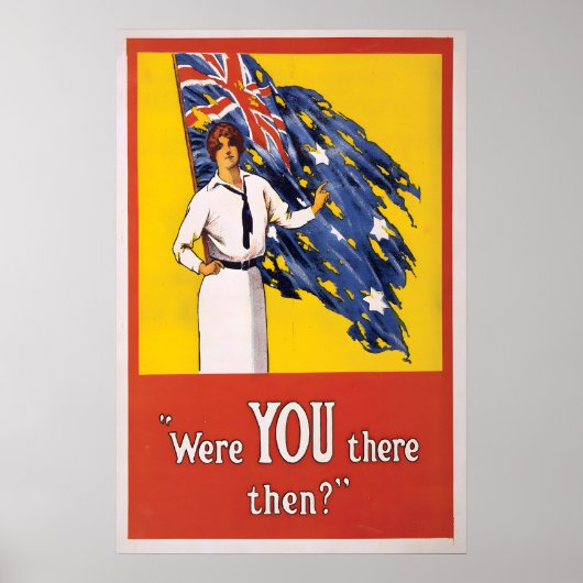 WWI Australian Recruitment Poster British Empire ポスター (正面)
