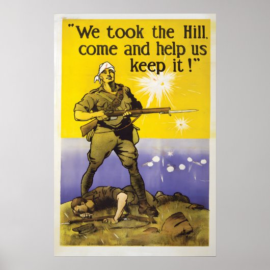 WWI Australian Recruitment Poster We Took The Hill ポスター (正面)