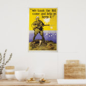 WWI Australian Recruitment Poster We Took The Hill ポスター (キッチン)