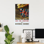 WWI British Propaganda Poster Join the Crusade ポスター (ホームオフィス)