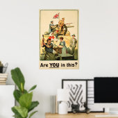 WWI British Recruitment Poster Are you in this ポスター (ホームオフィス)