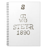 WWI German Austria Gewehr Steyr  ノートブック (正面)