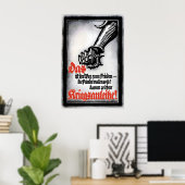 WWI German Propaganda Poster Iron Fist! The way to ポスター (ホームオフィス)