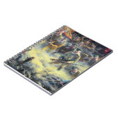 WWI Russian Charge of the dead men painting ノートブック (左側)