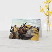 WWIIのドイツME-109パイロット カード (黄色い花)